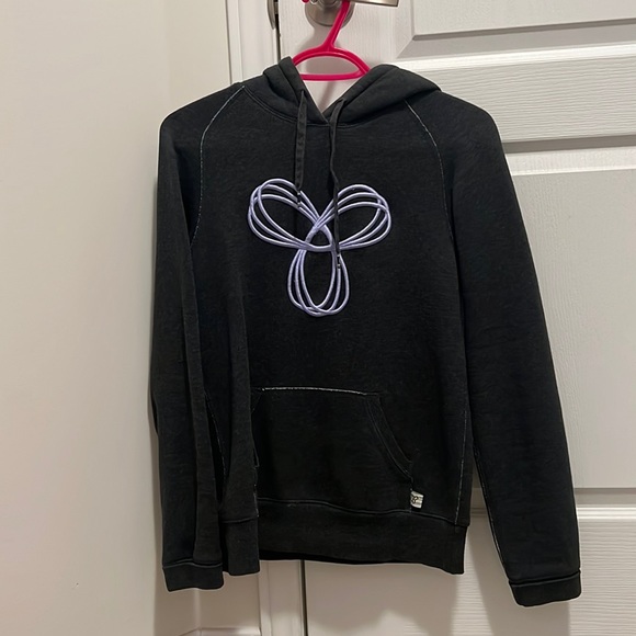 TNA Hoodie in XS grey with purple embroidered logo - Picture 1 of 4